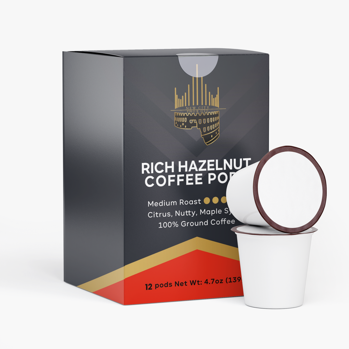 Rich Hazelnut Coffee Pods (Medium Roast)